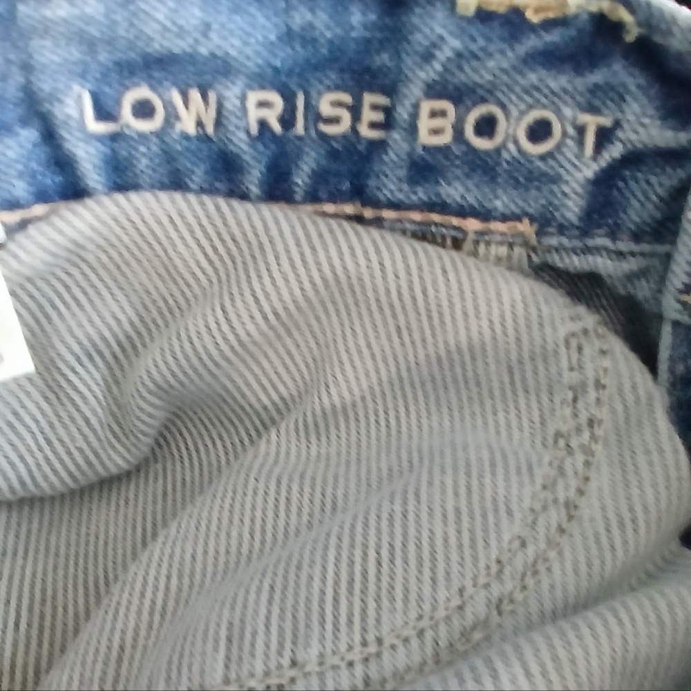 American Eagle Lowrise Bootcut Distressed Denim Jeans Mens 38×32 - Picture 8 of 9
